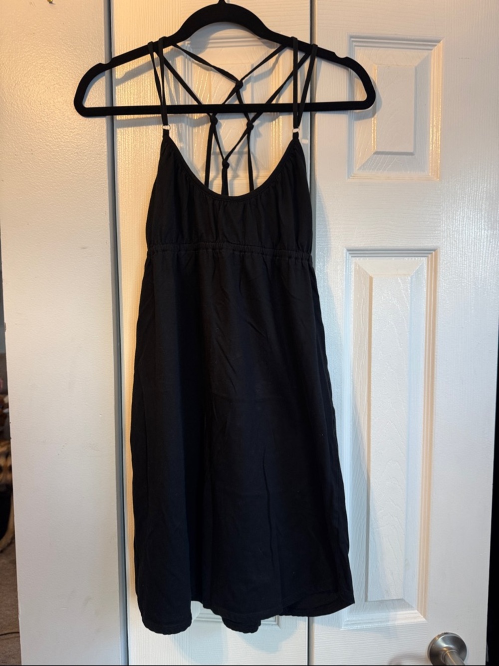 Roxy Black Strappy Mini Dress
